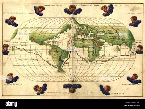 Battista Agnese Worldmap Hi Res Stock Photography And Images Alamy