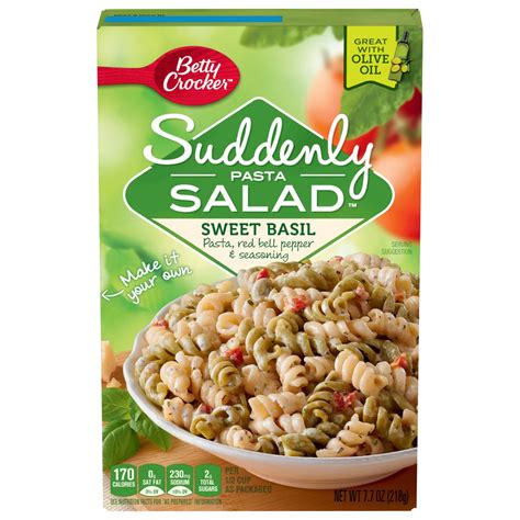 Betty Crocker Suddenly Pasta Salad Sweet Basil Shop Pantry Meals At H E B