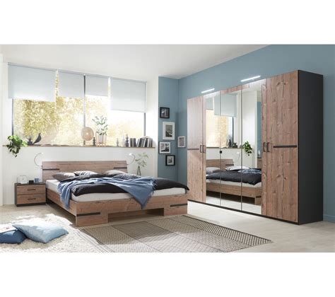 Chambre À Coucher Complète Adulte lit 180 X 200 Cm 2 Chevets armoire