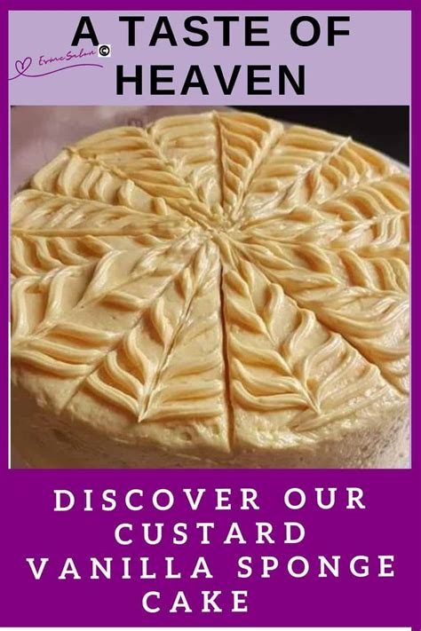 Custard Vanilla Sponge Cake