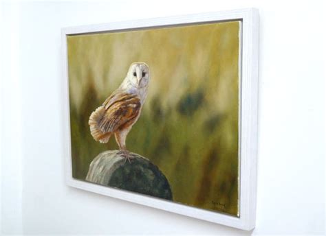 Barn Owl Painting in Oils