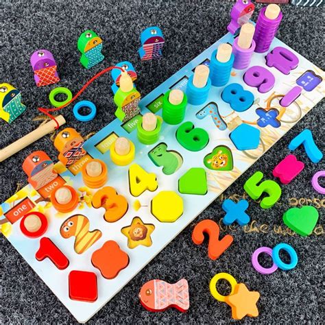 Puzzle En Bois Montessori Avec Num Ro Et Lettres Circulation P Che