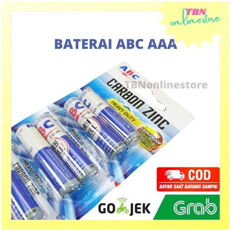 Jual BATERAI ABC BIRU AAA A3 R03 Carbonzinc Batrai 1 5 VOLT Shopee