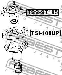 передние опора амортизатора FEBEST TSSMCU35F купить за 7 713 руб ...