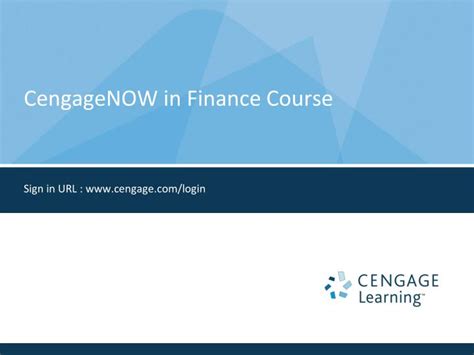 cengagenow  finance  powerpoint