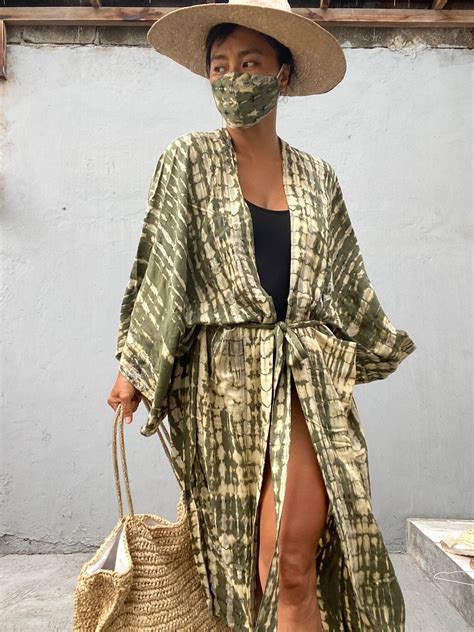 Lkb18 Oversized Length Long Kimono Robe Summerunisex Etsy