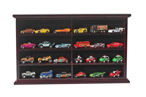 Scale Toy Cars Wheel Matchbox Car Display Case Rack Cabinet Or Stand Wood Hot MH