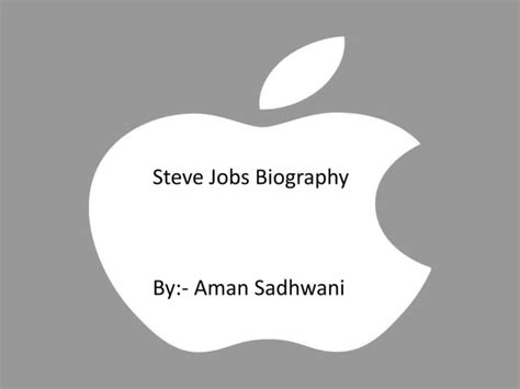 Steve Jobs Biography Ppt