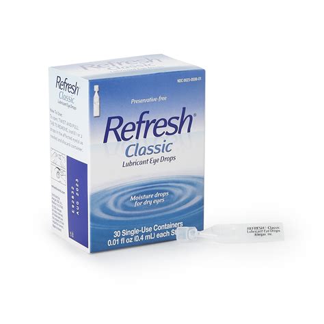 Refresh® Classic Lubricant Eye Drops Single Use Containers Sold As 30