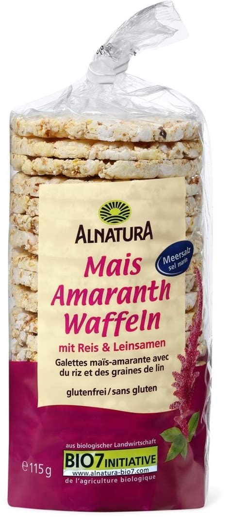 Alnatura Mais Amaranth Waffeln