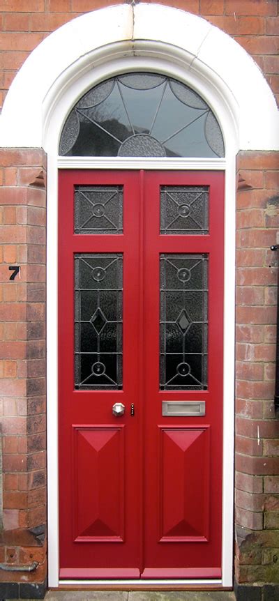 Georgian Front Door Glazed With Fanlight • Old English Doors