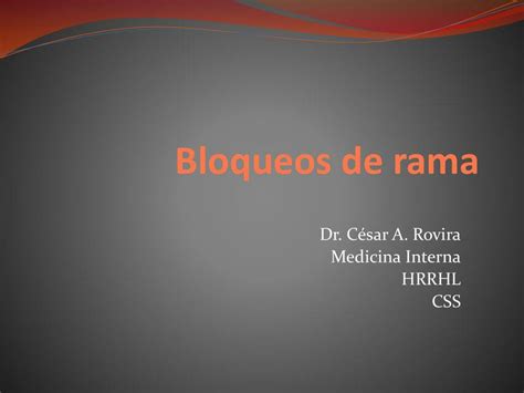 Bloqueos De Rama Carlos UDocz