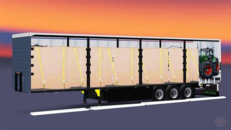 Curtain Semi Trailer Schmitz Cargobull Fendt V20 For Euro Truck Simulator 2