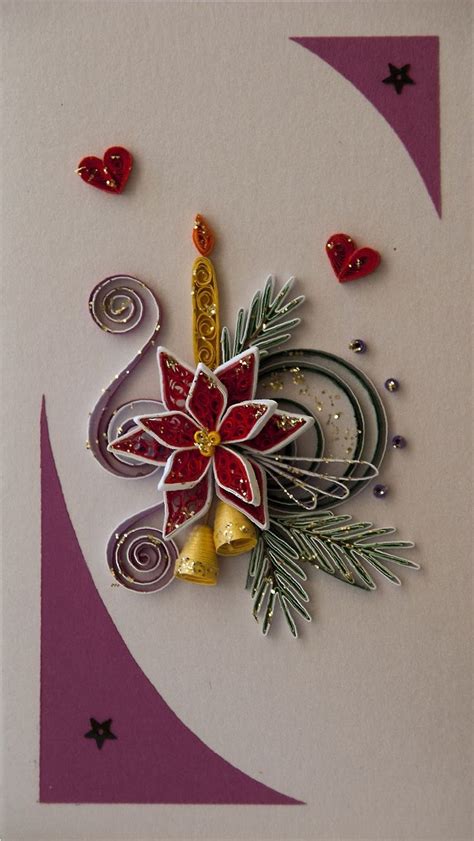 30 lovely christmas paper quilling cards – Artofit