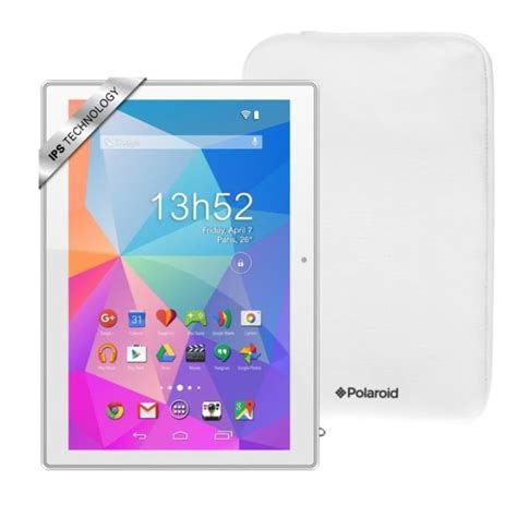 POLAROID Tablette Tactile Pure 10 1 IPS RAM 1Go Quadri Coeur