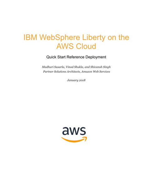 PDF IBM WebSphere Liberty On The AWS Cloud PDF Filesteps For