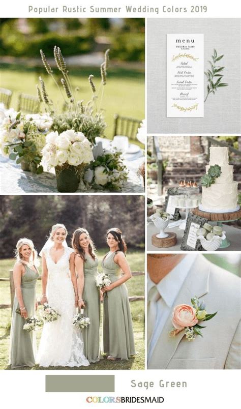 Rustic Summer Wedding Colors