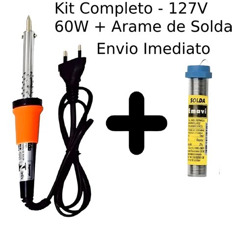 Kit De Soldagem Ferro De Solda W Tubo De Estanho G E Suporte Para