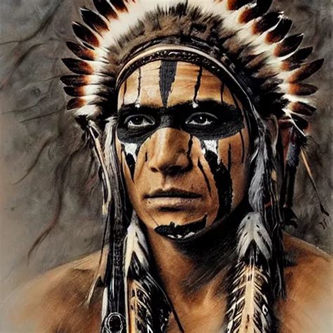 Native American Warrior Face Paint