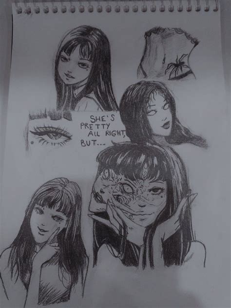 Tomie Sketches Sketches Outline Art Drawing Sketches