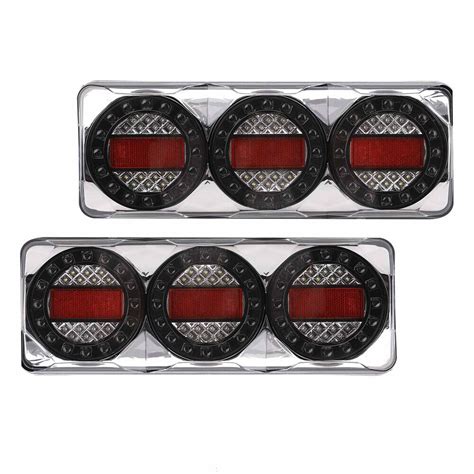 Pair Led Tail Lights Led Combination Stop Tail Indicator Reverse