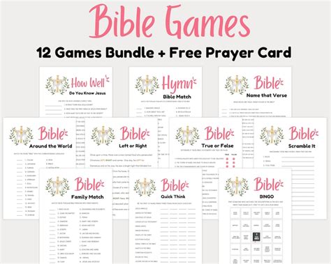 Bible Games Bundle Bible Games For Kids And Adults Bible Games For