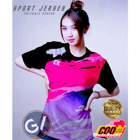 Jual Jersey Baju Set Stelan Atasan Kaos Olahraga Volly Badmintoon