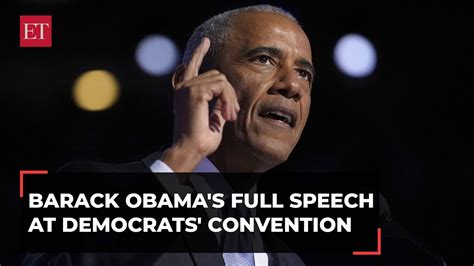 Barack Obamas Full Speech At Dnc Trumps Weird Obsession To Yes