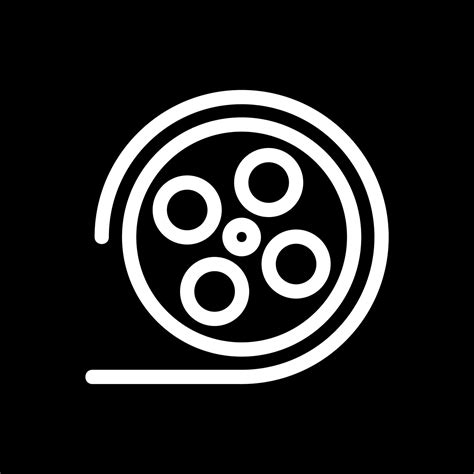 Film Reel Vector Icon Design 20189517 Vector Art At Vecteezy