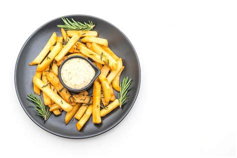 Premium Photo French Fries With Sauce
