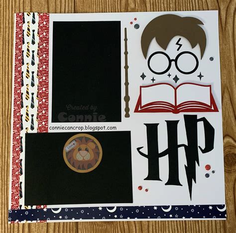 Harry Potter Themed Premade Scrapbook Layout Page X Etsy