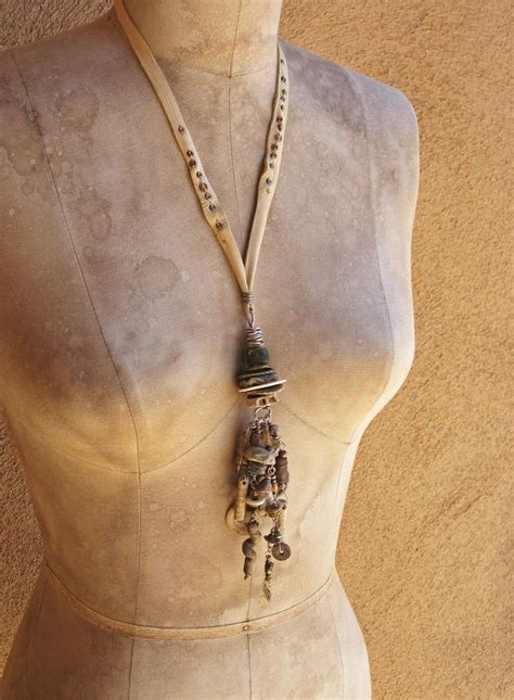 RESERVED Primitive Talisman Pendant With Sterling Silver Etsy