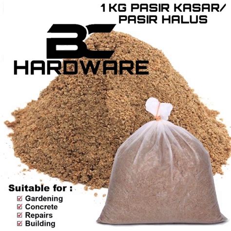 1kg Fine Sand Pasir Halus Coarse Sand Pasir Kasar Shopee Malaysia