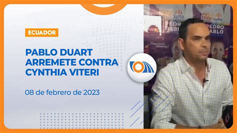 NoticiasEcuador Pedro Pablo Duart Arremete Contra Cynthia Viteri 08