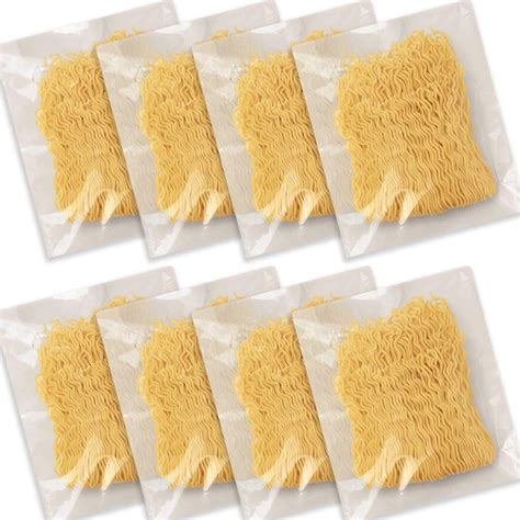 Authentic Plain Ramen Noodles Bulk 8 Pack Kaedama Product Of Japan