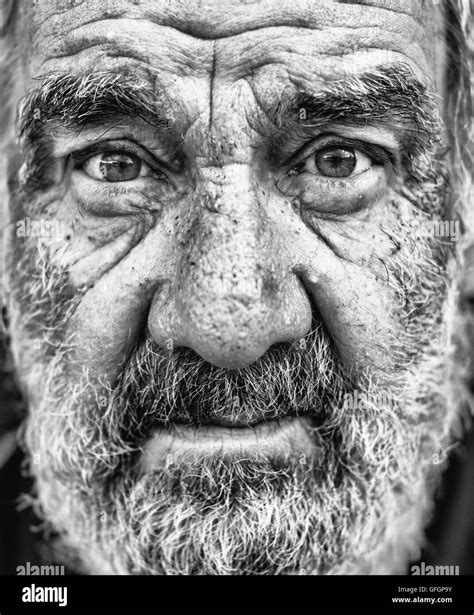 High contrast picture old man Stock Photo: 112850807 - Alamy