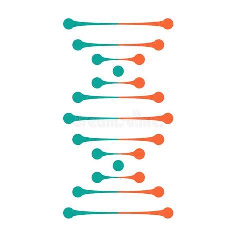 Celdna Moleculen Helix Structuur Menselijke Genen Vector Illustratie