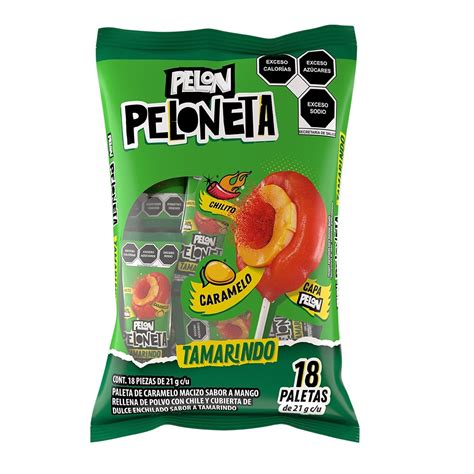 PELON PELONETA Sabor Tamarindo 21g Bolsa 18 Piezas