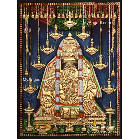 Karpaga Vinayagar Tanjore Painting