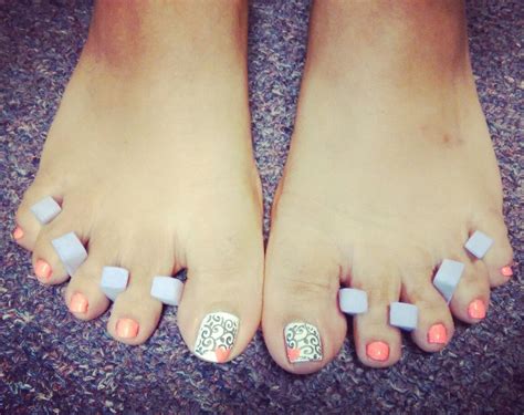 Pedicure By Wendy Weed Using Flip Flop Fantasy By China Glaze And Young Nails Caption Polish And