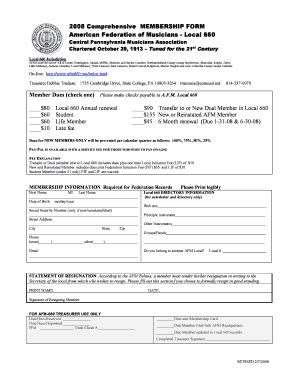 Fillable Online Index Of Documents Membershipforms Old Forms Afm