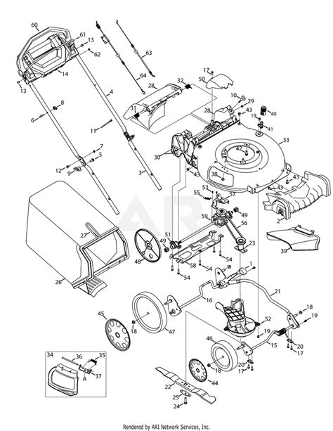 Troy Bilt Tb360 12abd3by711 14 Self Propelled Mower Partswarehouse