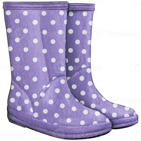 Watercolor Hand Drawn Cute Rain Boots 21381556 Png