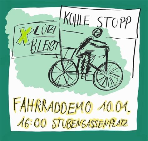 L Tzi Bleibt Kohle Stopp Fahrrad Demo M Nster Klima Info