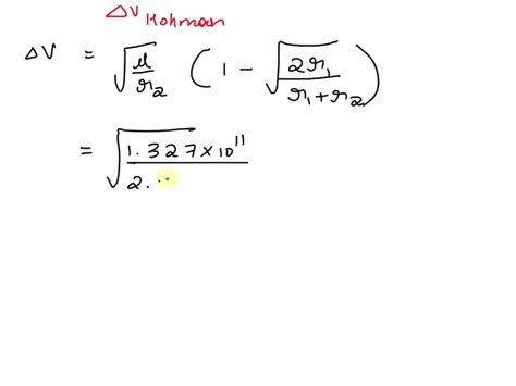 Solved Problem Hohmann Transfer Points Assuming The Orbits