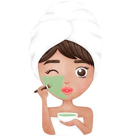 Skincare Facial Mask Woman Selflove Png