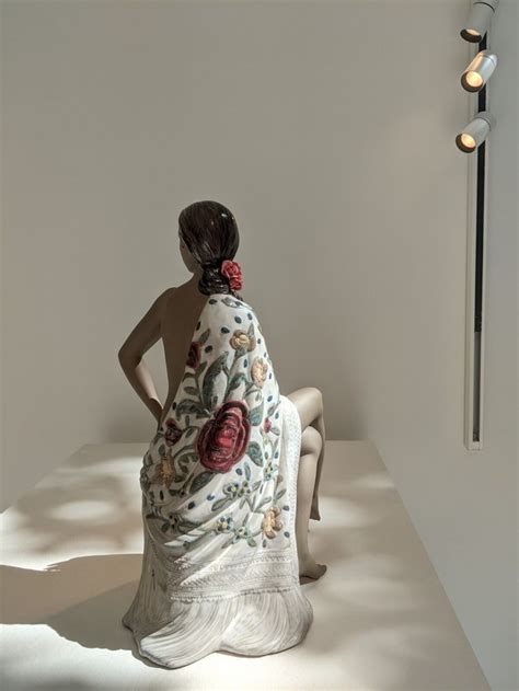 Lladró Nude with Shawl Woman Gres Figurine Shawl Women Silk shawl