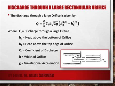 Flow Through Orifices Hydraulics Ppt