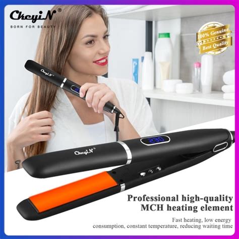 CkeyiN Fast Heat Hair Straightener Ceramics LCD Display Hair Curler