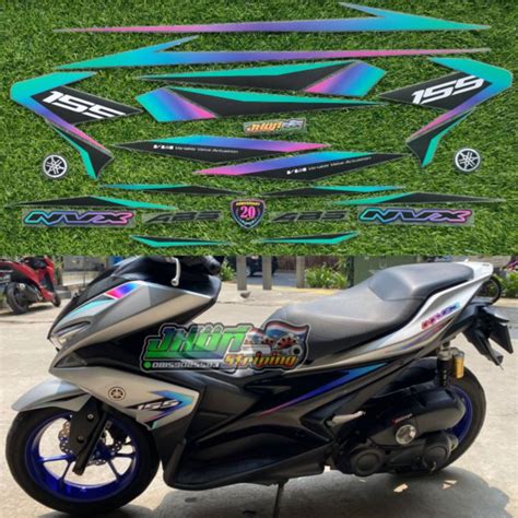 Jual STRIPING STICKER AEROX NVX 155 VIETNAM TRANSPARAN SIMPLE LIST